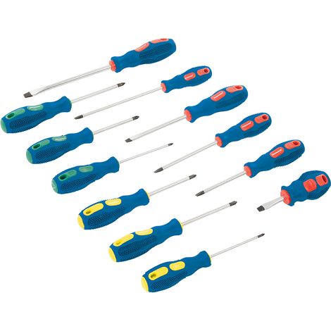 Universal Schraubendreher Satz 12-tlg. Schlitz PH PZ (1/2)