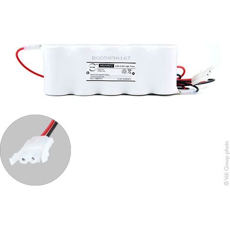 NX - Batterie eclairage secours 5xD ST1 + AMP 6V 4Ah (1/4)