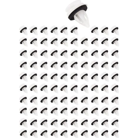 100 Stück 51418224768 Kunststoff-Clip-Nieten, geeignet für E46 E53 E90 E91 E70 Türverkleidungs-Druckbefestigungen (1/4)