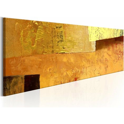 Tableau torrent d'or - 135 x 45 cm (1/4)