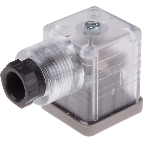 Connecteur de solénoïde, Femelle, 2P+E, Vis 10A, 110 V c.a., PG9 (1/2)