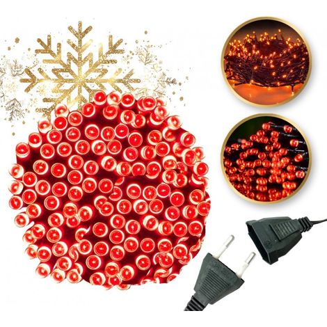 Luci interne/esterne 200 LED rosse LAMP02CZE
