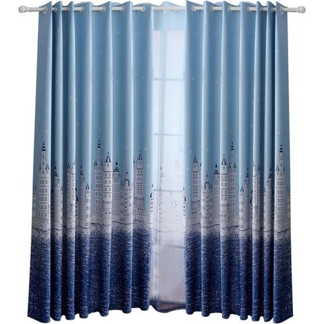 Rideau Occultant Complet en Polyester - Décoration pour Chambre ou Salon (Rose) (1/5)