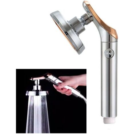 Grande pomme de bain et douche avec bouton, cascade haute pression Portable pour accessoires de salle de bains (1/5)