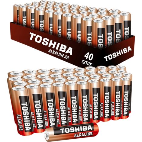 Pilas alcalinas Toshiba AA/LR6/R6, 40 unidades (1/4)