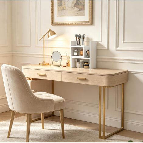 Estantería de escritorio modular 34,5x17,5x39,5 cm de MDF blanco FloraGrace (1/5)