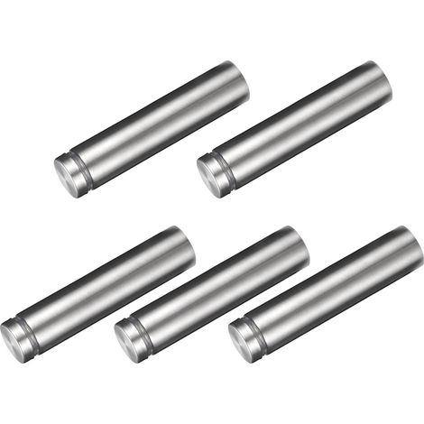Panneau Enseigne Vis (19x80mm) 5pcs, Inox Acier Publicité Vis Verre Acrylique Clou - pour Photo Cadre Signe Affiche (1/5)