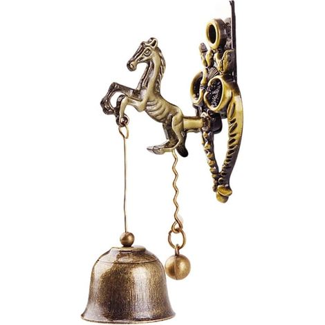 Türklingel aus Metall im Vintage-Retro-Stil, dekorative Elefantenglocke für Ladenbesitzer, Tischglocke für Garten, Hof oder Zuhause