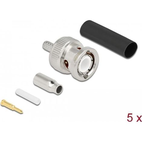 connettore coassiale Delock bnc (m) quetschen 14,5 mm 23,5 mm