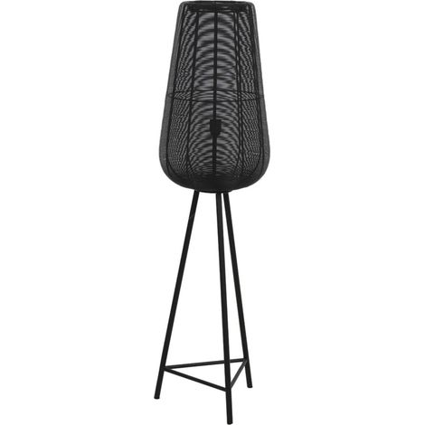Light & Living - lámpara de pie - Adeta - negro - metal - lámpara