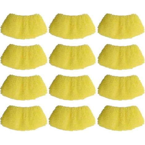 Lot de 12 lingettes de rechange pour nettoyeurs vapeur Kärcher SC1, SC2, SC3, SC4 et SC5 (1/5)