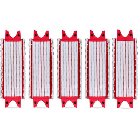 Lot de 5 Tampons de Microfibre Replacement Microfibre Pad pour Vileda EasyWring Ultramax/ 1-2 Spray pour Vileda Ultramax, Easy Wring