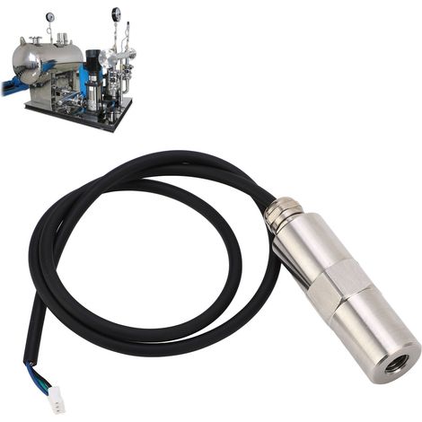 Capteur de pression en acier inoxydable 0,5-4,5 V avec transmetteur de pression interne fileté M101,5, compatible avec les pressions d'huile, de carburant, d'air et d'eau jusqu'à 1,6 MPa. (1/5)
