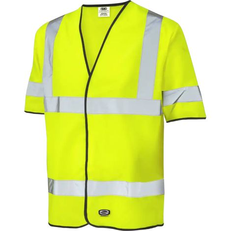 SIR SAFETY SYSTEM SPACE Veste de travail manches courtes jaune haute visibilité Taille L