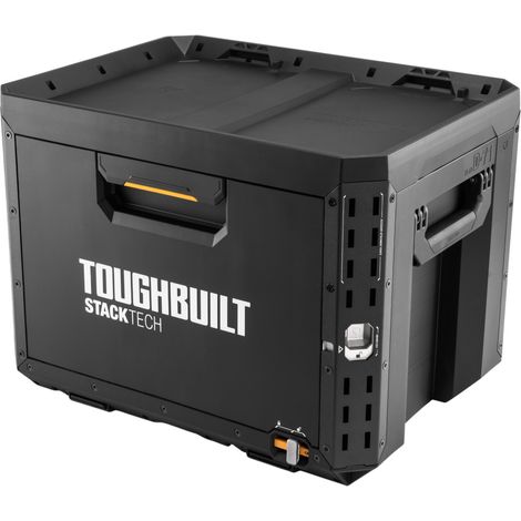 Toughbuilt – Boîte de rangement modulaire 1 tiroir verrouillable – Acier renforcé – Profondeur 28,8 cm – Capacité 22,6 kg – TBB1D71BEA
