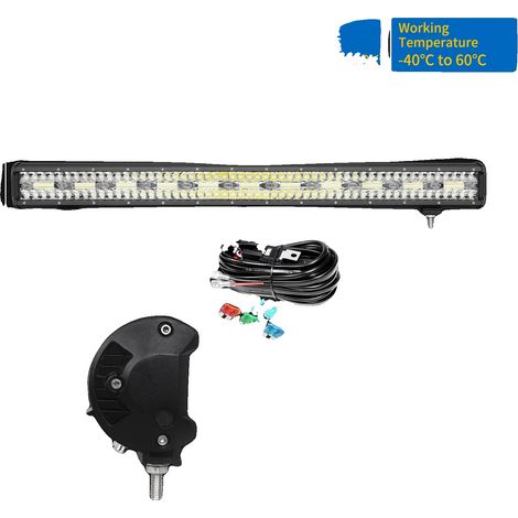 Barra de luz LED, haz combinado, diseño impermeable, 1x132W con cable (1/2)