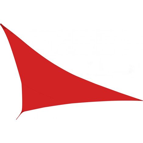 Voile / Toile d'ombrage Rouge 5 x 5 M (1/2)