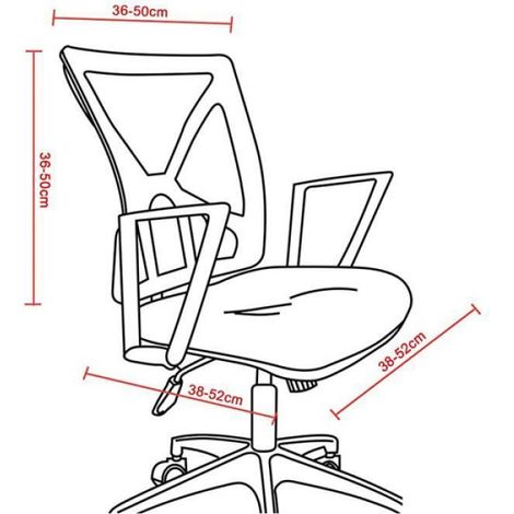 Housse de fauteuil, housse de fauteuil divisible Housse de fauteuil extensible Housse de fauteuil pivotant (bleu) (1/2)