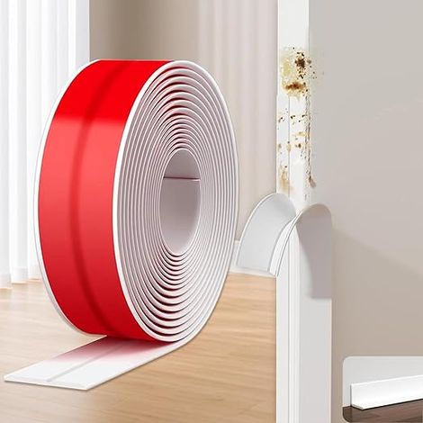 Bandes autocollantes de protection bordures blanches, 300 x 2 cm, plinthe flexible et souple, décoratives pour portes, fenêtres, murs, cuisines, des angles (1/5)