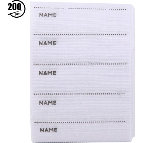 Étiquettes à coudre personnalisées pour enfants - 200 pièces - Activités manuelles pour maternelle et rentrée scolaire (1/5)