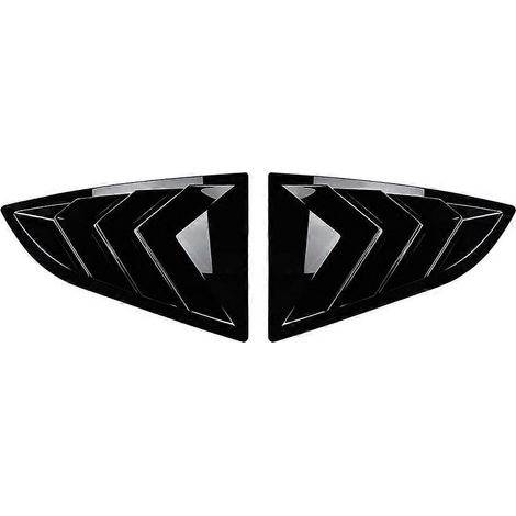 Garniture de volets/persiennes triangulaires pour vitres arrière de voiture Toyota GR86 Subaru BRZ 2022+ Noir brillant (1/5)