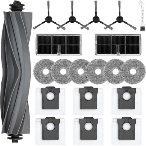 Para aspiradora robot L10s Pro Ultra Heat / X30 Ultra, cepillo lateral principal, filtro HEPA, mopa, paño para polvo (1/5)