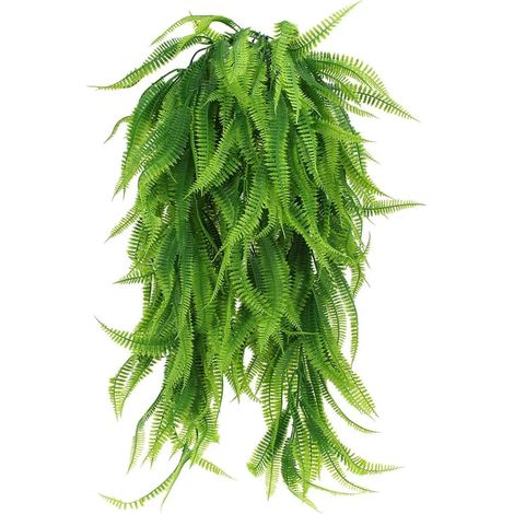 2 Pièces Plante Artificielle 80cm Fougère de Boston Suspendue Fausse Plante Retombante Guirlande de Lierre en Plastique Végétation Synthétique pour Décoration (1/5)