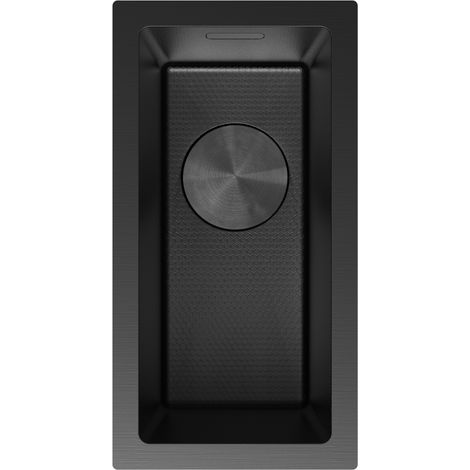 Mexen Trixo évier en acier inoxydable 1 bac 230 x 440 mm, noir HC - 6411221000-70HC (1/5)