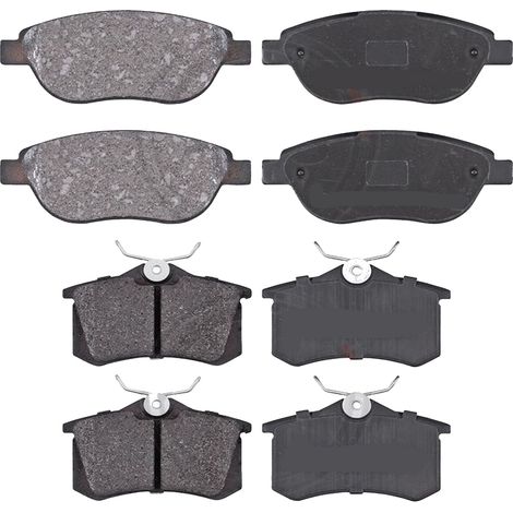 KIT PASTIGLIE FRENO ANTERIORI E POSTERIORI compatibile con PEUGEOT 5008 (0U0E) / PASTIGLIE FRENANTI AUTO OEM P 61 101  P 61 117,P 61 114  P 61 084 / SOSTITUZIONE DIRETTA / BASSA POLVERE / SILENZIOSO (1/4)