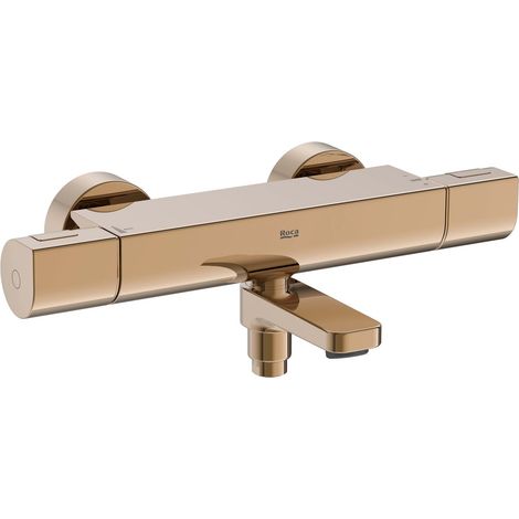 ROCA A5A1E2ERG0 T-1000 Grifo Termostático Exterior para Baño-Ducha Oro Rosa - ref: A5A1E2ERG0 (1/2)