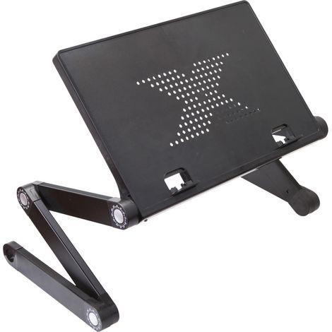 Support d'Ordinateur Portable NJS Réglable avec Ventilateur USB et Porte-Souris (1/5)