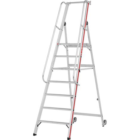 Escabeau 7 marches - Hauteur max. de travail 3.65m - 8081/07 (1/5)