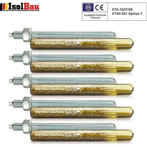 IsolBau Chemischer Dübel M24 + Gewindestange M24 x 300mm ETA 5 Stück. (1/5)
