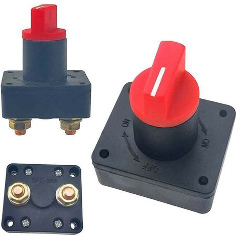 Satz mit 2 12V/60V 300A Batterietrennschaltern, Hauptbatterietrennschalter für Boot, Auto, Motorrad, Geländewagen, LKW.