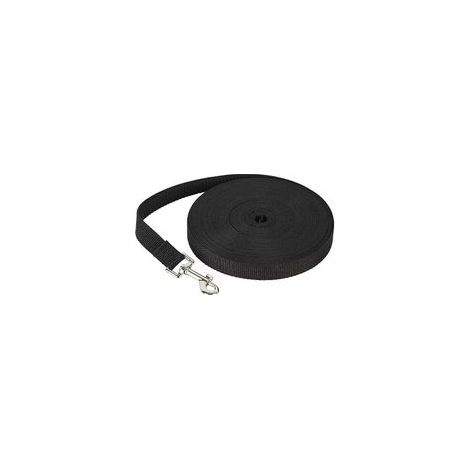 Correa para mascotas - negra - 3 m (10 pies) 2 cm - Crezuo