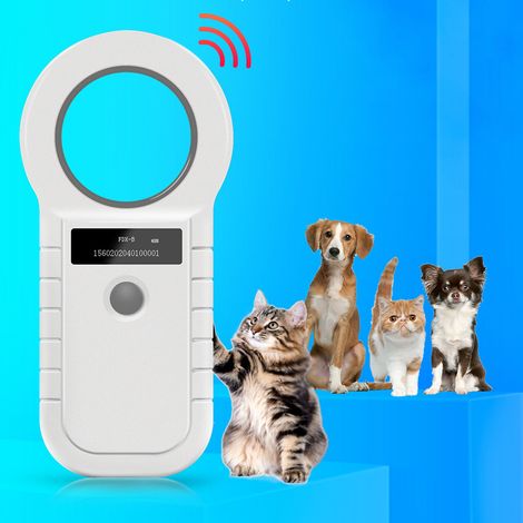 Lecteur de puces RFID double fréquence W90D 134,2/125 kHz, scanner de puces, connecteur USB pour la gestion des animaux d'élevage (1/5)
