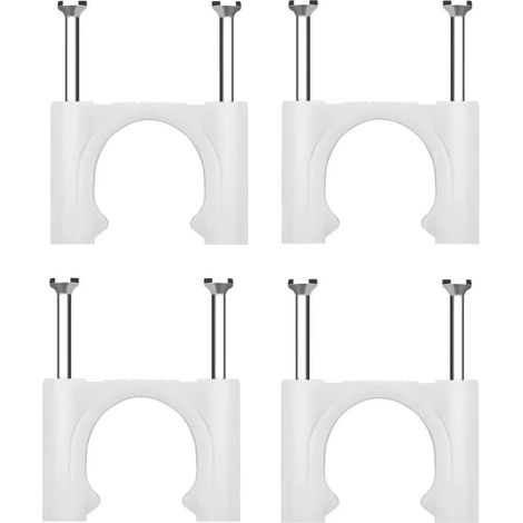 Clips Câble avec Clou en Acier pour Attache de Câble 32mm, 25 pièces (1/5)