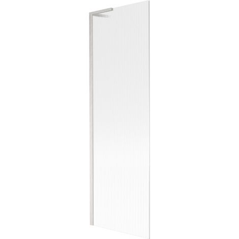 Mexen Next L paroi de baignoire 1-volet 60 x 150 cm, rainuré, nickel brossé - 895-060-000-03-09-97 (1/5)