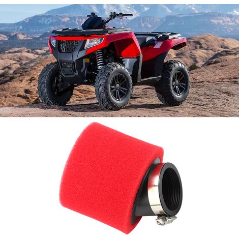 Luftfilter für Dirtbike, Roller, ATV, Quad, Motorrad, Rot, 48 mm / 1,89 Zoll, abgeschrägt (1/5)