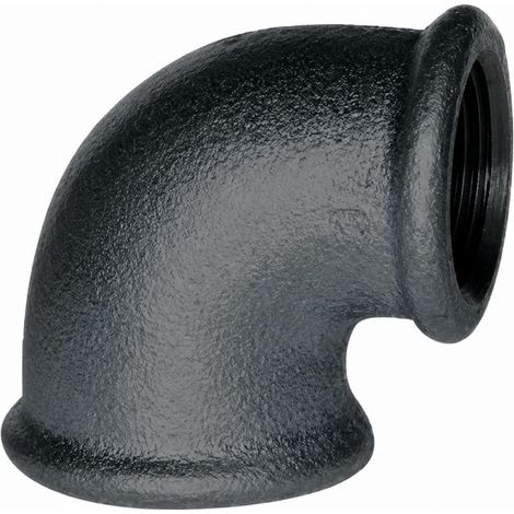 Winkelstück verformbar 90° schwarz, 33x42, weiblich