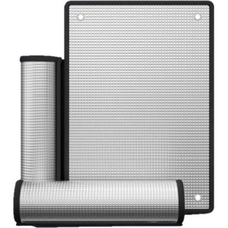 Sonnenschutzfolie für Fenster, wiederverwendbare Aluminiumfolie mit Lüftungsschlitzen, wärmedämmende Isolierfolie, 9 mm (1/4)