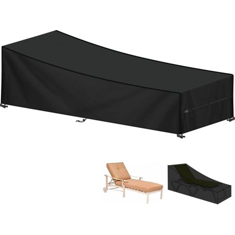 Gartenliege Abdeckung Wasserdicht 420D Oxford  210x80x45/75cm (1/5)
