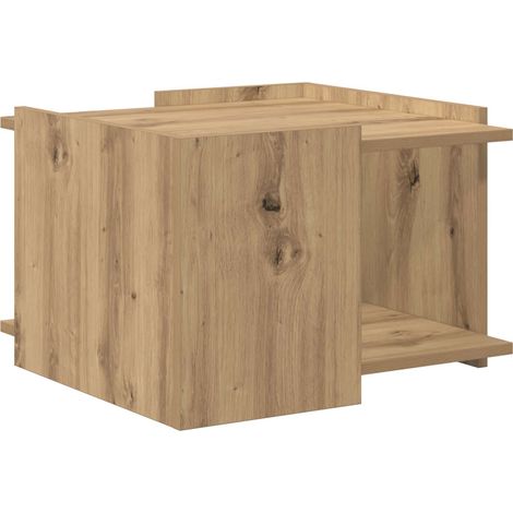 Tavolino da salotto Rovere Artigianale 50,5 x 50 x 33 cm vidaXL