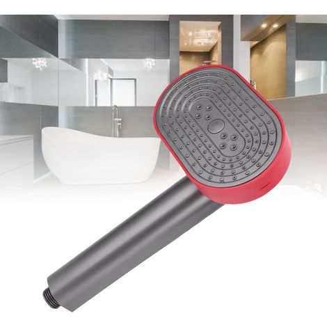 Cabezal de ducha giratorio de 360° a presión de 4 etapas con válvula ABS – Amplia área de ducha (1/5)