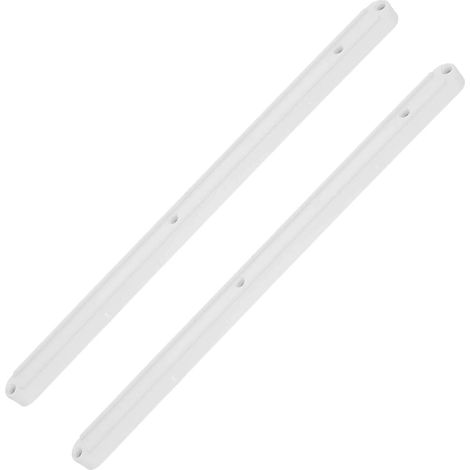 Glissières de tiroir en plastique blanc 30 cm, lot 2 (1/5)