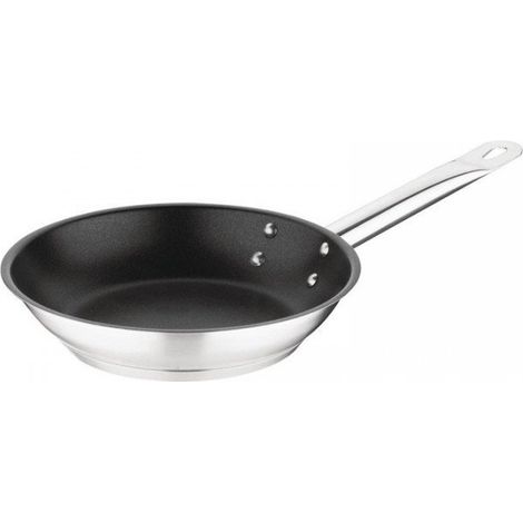 Poêle inox antiadhésive (Ø)200 mm, compatible induction