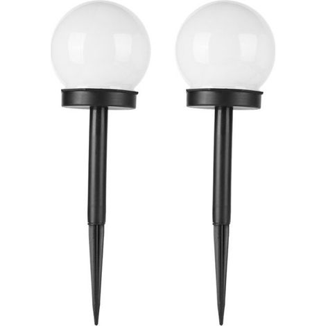 Lumière Solaire - Étanche Ip65 - Pour Cour Et Pelouse - Lumière Chaude 3000 K - 2 Pièces (1/5)