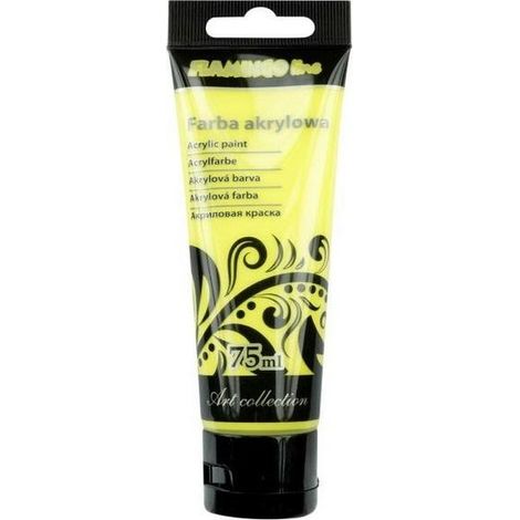 TITANUM Colore Acrilico Limone 75ml - per dipingere legno e tessuti