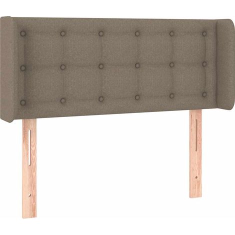 Maison Exclusive - Cabecero de tela gris taupe 83x16x78/88 cm (1/5)