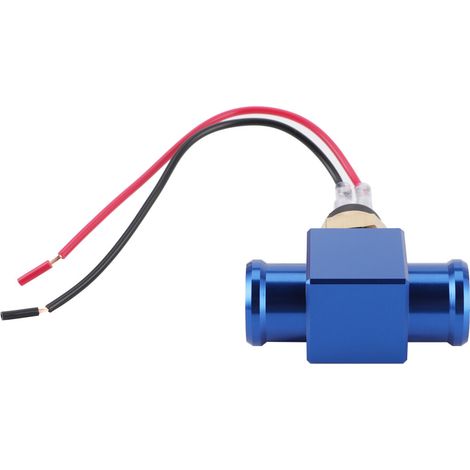 Blauer Thermostat-Wassertemperaturschalter, geeignet für Motorräder, Geländefahrzeuge und Offroad-Fahrzeuge.